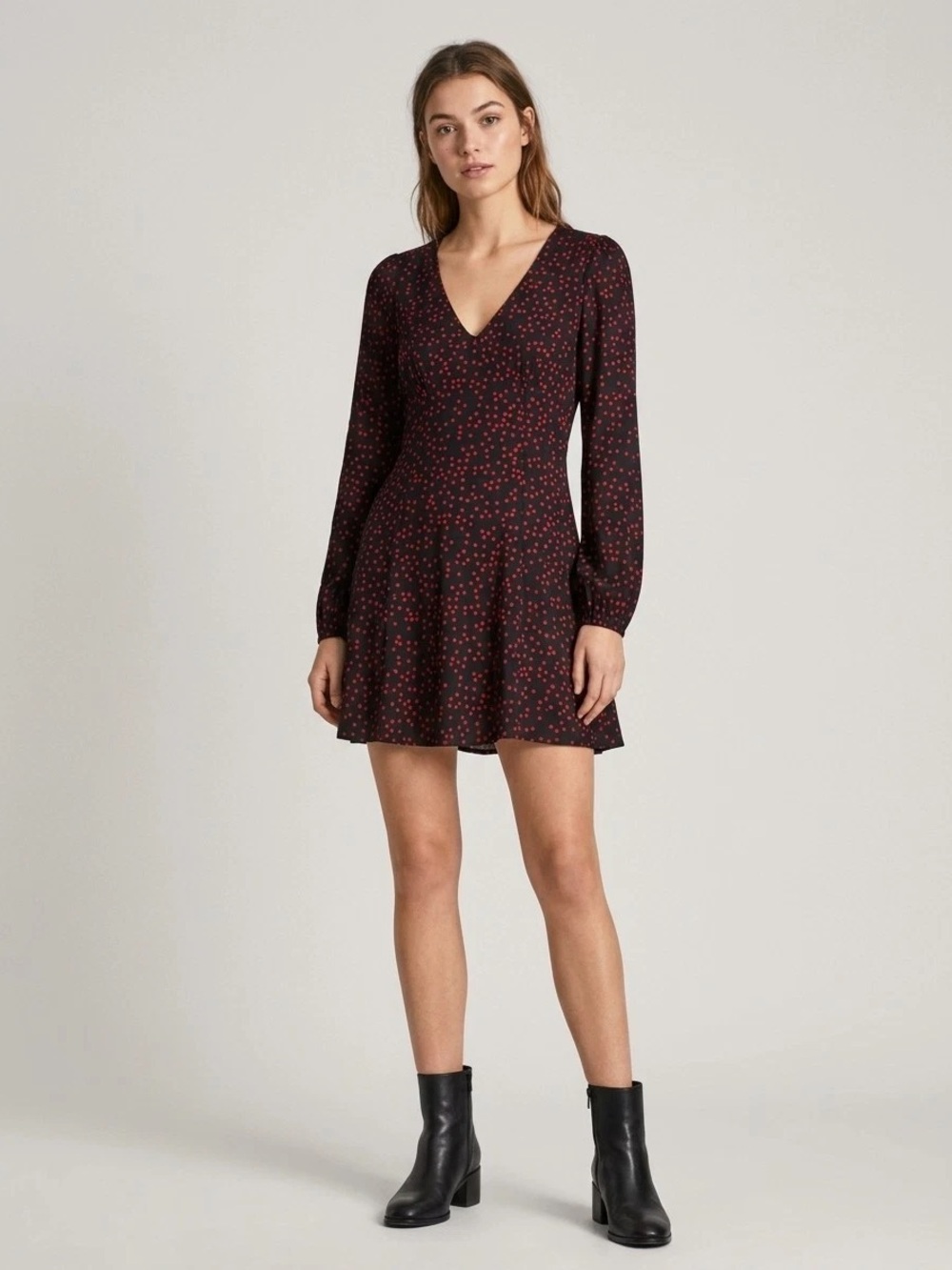 MAJE Iko long sleeve mini dress/romper size 40